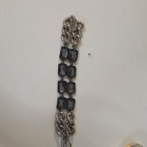 The Limited Silver Chain Bracelet with Dark Accents